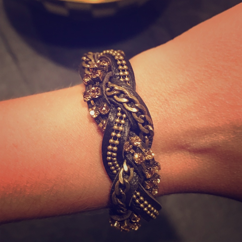 Chloe and Isabel Leather braided bracelet